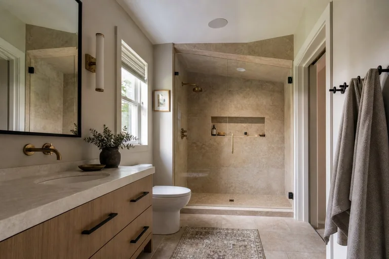 Residential remodeling photo for bathroom remodeler near me planning in central Oklahoma